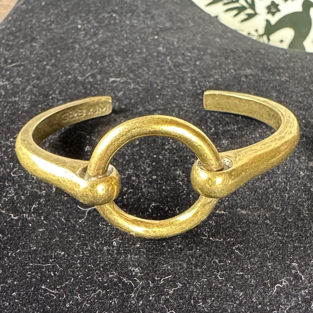 Giles &‎ Brother brass circle ring cuff bracelet